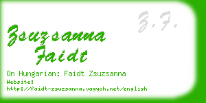 zsuzsanna faidt business card